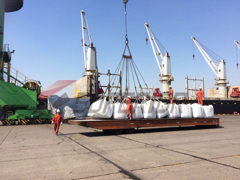 A batch of ASTM C1240 silica fume delivered to Indonesia