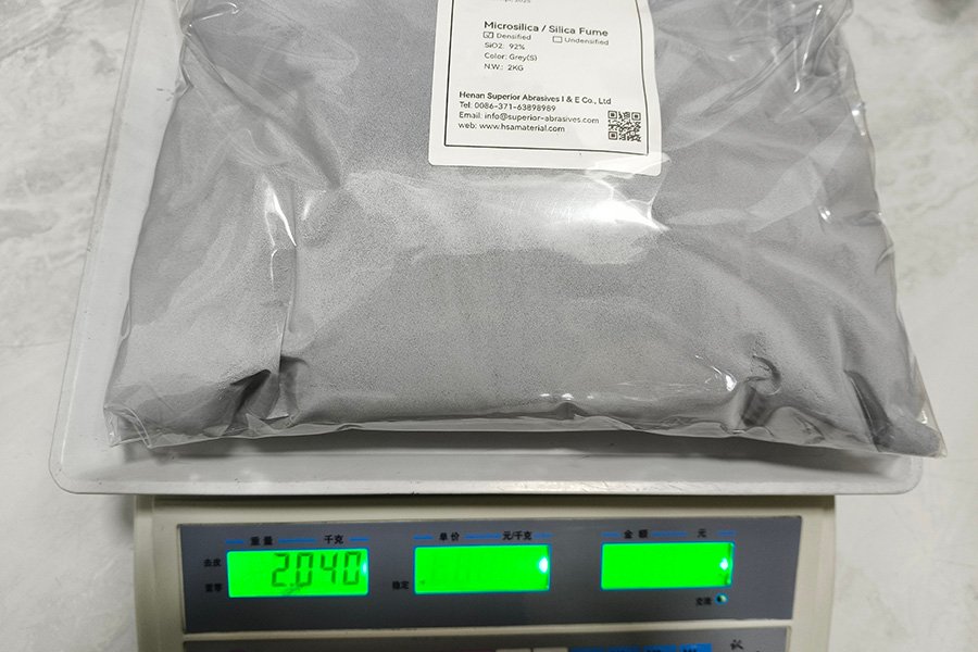2kg G92D grade silica fume samples